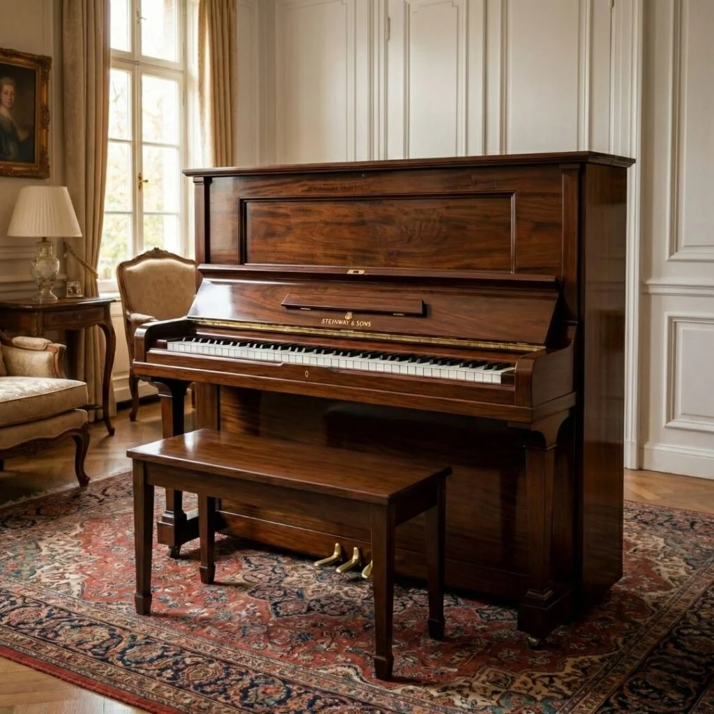 Visualization of the 1916 Steinway & Sons upright once fully restored